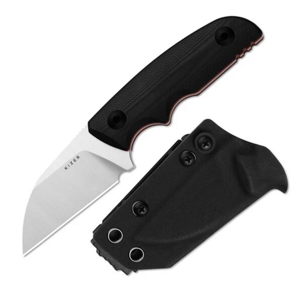 Kizer Snick Fahrtenmesser AEB-L Stahl G10 Schwarz EDC