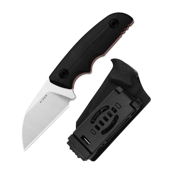 Kizer Snick Fahrtenmesser AEB-L Stahl G10 Schwarz EDC