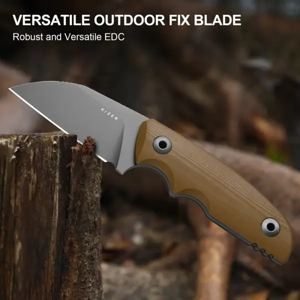 Kizer Snick Fahrtenmesser AEB-L Stahl G10 Coyote EDC