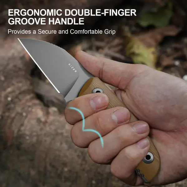Kizer Snick Fahrtenmesser AEB-L Stahl G10 Coyote EDC