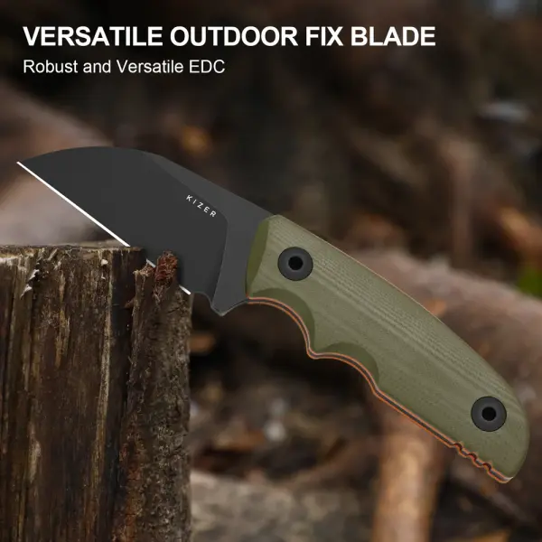 Kizer Snick Fahrtenmesser AEB-L Stahl G10 Olivegrün EDC