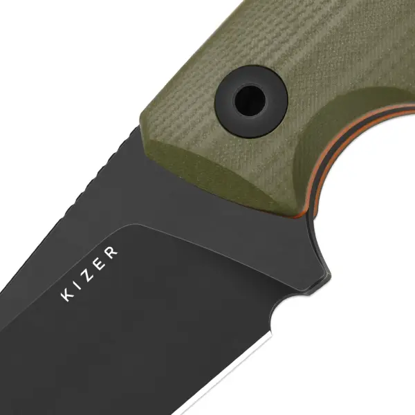 Kizer Snick Fahrtenmesser AEB-L Stahl G10 Olivegrün EDC