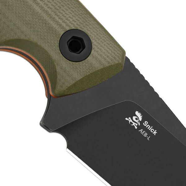 Kizer Snick Fahrtenmesser AEB-L Stahl G10 Olivegrün EDC