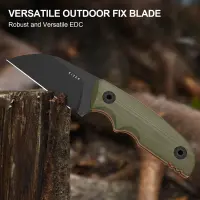 Kizer Snick Fahrtenmesser AEB-L Stahl G10 Olivegrün EDC