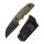 Kizer Snick Fahrtenmesser AEB-L Stahl G10 Olivegrün EDC