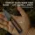 Kizer Whiskey Jack Fahrtenmesser Damast G10 & Mkuruti Holz EDC