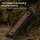 Kizer Whiskey Jack Fahrtenmesser Damast G10 & Mkuruti Holz EDC