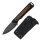 Kizer Whiskey Jack Fahrtenmesser Damast G10 & Mkuruti Holz EDC