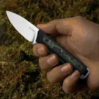 Kizer Whiskey Jack Fahrtenmesser AEB-L G10 Damascus EDC