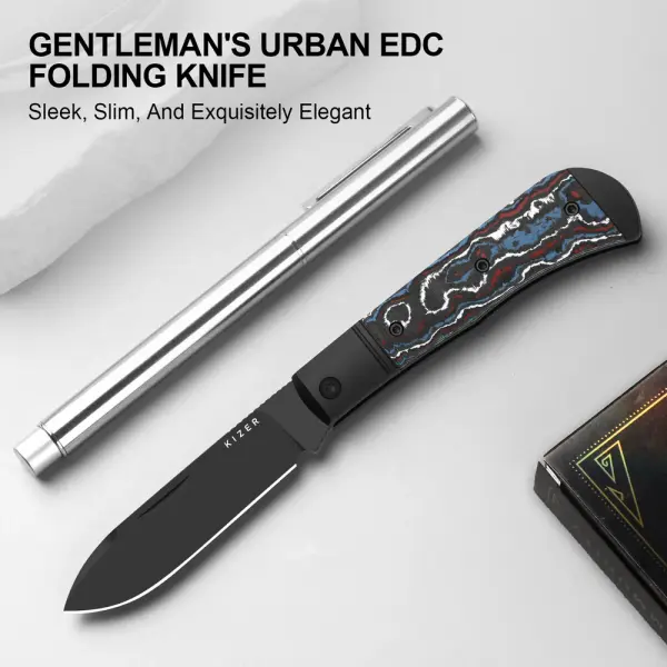 Kizer Trestle D Slipjoint S90V Stahl Aluminium & Fat Carbon