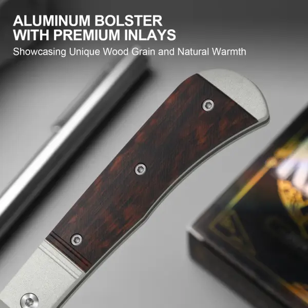 Kizer Trestle D Slipjoint Damast Aluminium & Leopardholz