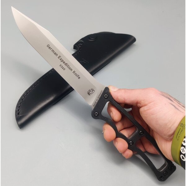 Eickhorn GEK Glatt G10 schwarz Fahrtenmesser