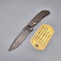 Spartan Blades Messer SF5 Damast Chad Nichols Stahl...