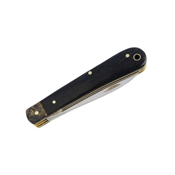 Otter " Kumpel " Taschenmesser mit Klinge und Gabel aus Mooreiche mit rostfreiem Stahl - Made in Solingen