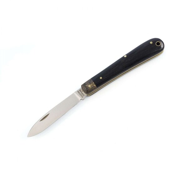 Otter " Knappe " Taschenmesser mit rostfreier Klinge und Griff aus Mooreiche - Made in Solingen