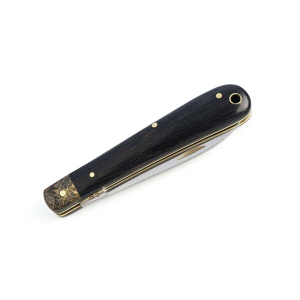 Otter " Knappe " Taschenmesser mit rostfreier Klinge und Griff aus Mooreiche - Made in Solingen