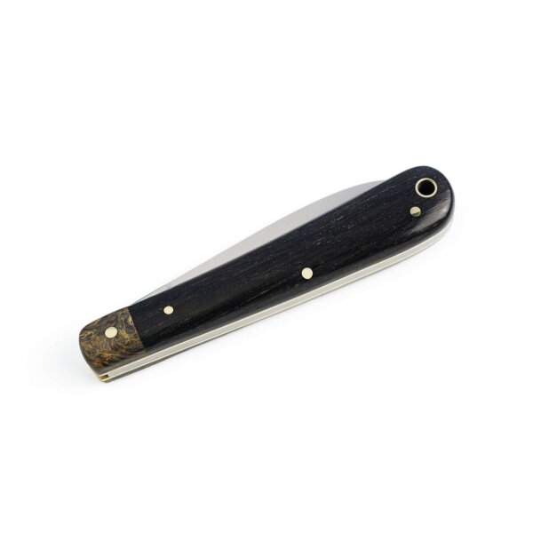 Otter " Knappe " Taschenmesser mit rostfreier Klinge und Griff aus Mooreiche - Made in Solingen