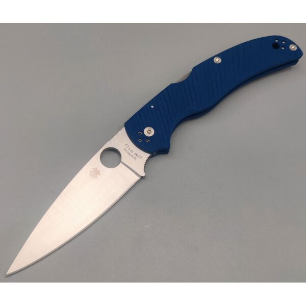 Spyderco Native Chief Blue G10 CPM-SPY27 PlainEdge Backlock 01SP1328