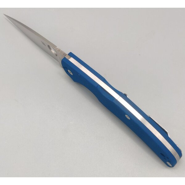 Spyderco Native Chief Blue G10 CPM-SPY27 PlainEdge Backlock 01SP1328