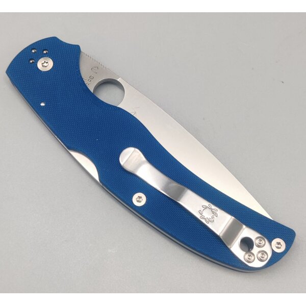 Spyderco Native Chief Blue G10 CPM-SPY27 PlainEdge Backlock 01SP1328