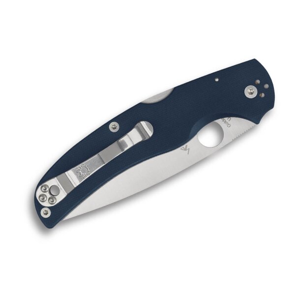 Spyderco Native Chief Blue G10 CPM-SPY27 PlainEdge Backlock 01SP1328
