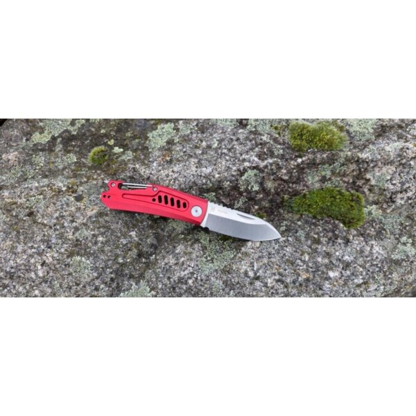 Midgards Messer Carabiner Folder Rot Slipjoint Taschenmesser