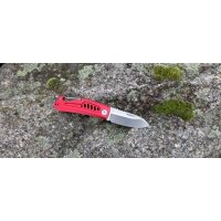 Midgards Messer Carabiner Folder Rot Slipjoint Taschenmesser