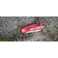 Midgards Messer Carabiner Folder Rot Slipjoint Taschenmesser