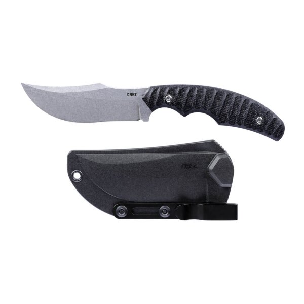 CRKT Burrower Black Micarta D2 Stahl Outdoormesser 02CR3610