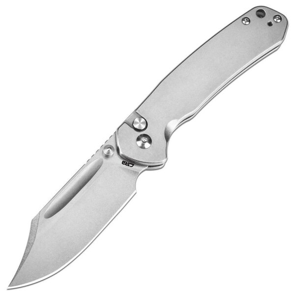 CJRB Cutlery Messer Bowie Pyrite Stonewash AR-RPM9 Klinge Button Lock