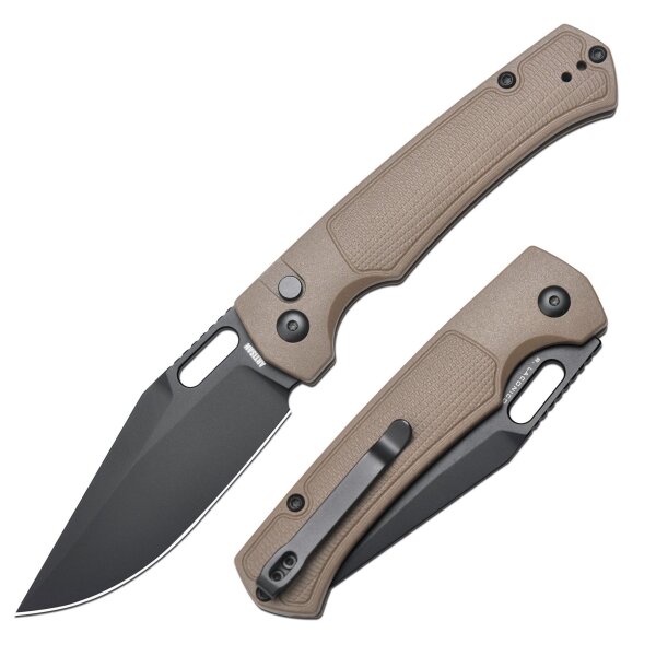 Artisan Revel Taschenmesser Braun AR-RPM9 Stahl Griff FRN