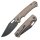 Artisan Revel Taschenmesser Braun AR-RPM9 Stahl Griff FRN