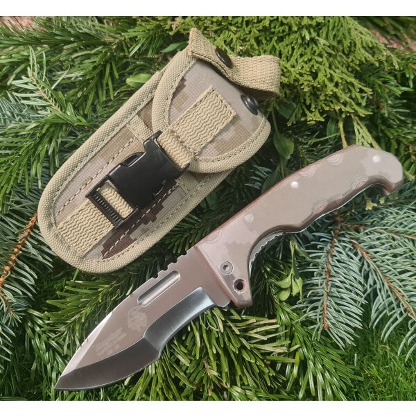 J&V Forester Knives Raptor Desert Taschenmesser Outdoormesser MoVa  58 Stahl