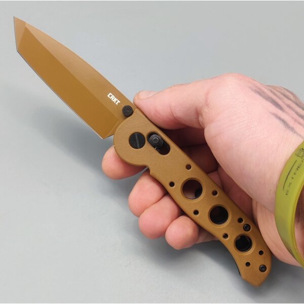 CRKT M16-02XD Desert Tanto D2 Stahl Crossbar Lock 01CR1602XD
