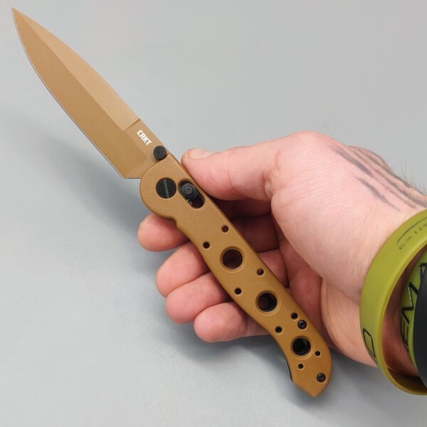 CRKT M16-03XD Desert D2 Stahl Crossbar Lock 01CR1602XD