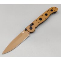 CRKT M16-03XD Desert D2 Stahl Crossbar Lock 01CR1602XD