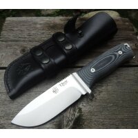 J&amp;V Thor MoVa Micarta Grau inkl. Lederscheide