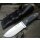 J&V Forester Knives Thor Bushcraft grau Outdoormesser MoVa 58 Stahl Lederscheide