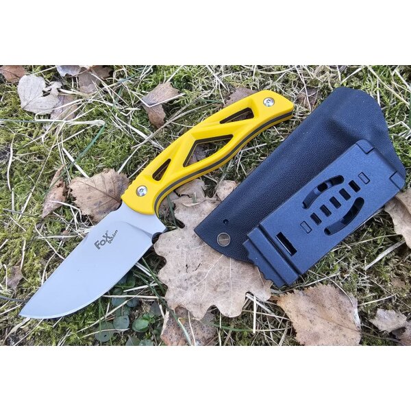 Fox Outdoor Messer Skeleton Kydexscheide G10 Griff 3Cr13 Stahl