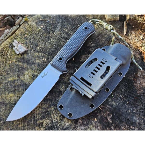 Fox Outdoor Messer Bushcraft 3Cr13 Stahl G10 Griff Kydexscheide 5,5 mm Stärke