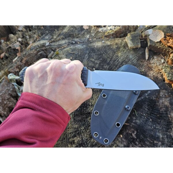 Fox Outdoor Messer Bushcraft 3Cr13 Stahl G10 Griff Kydexscheide 5,5 mm Stärke