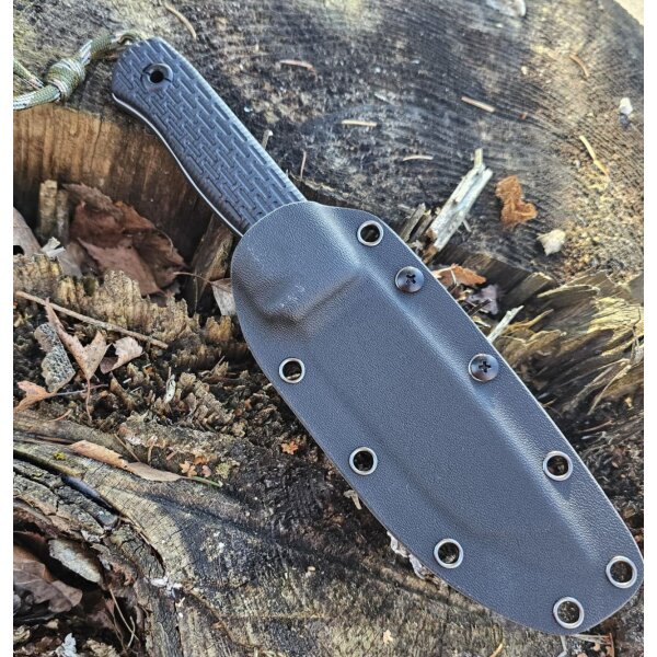 Fox Outdoor Messer Bushcraft 3Cr13 Stahl G10 Griff Kydexscheide 5,5 mm Stärke