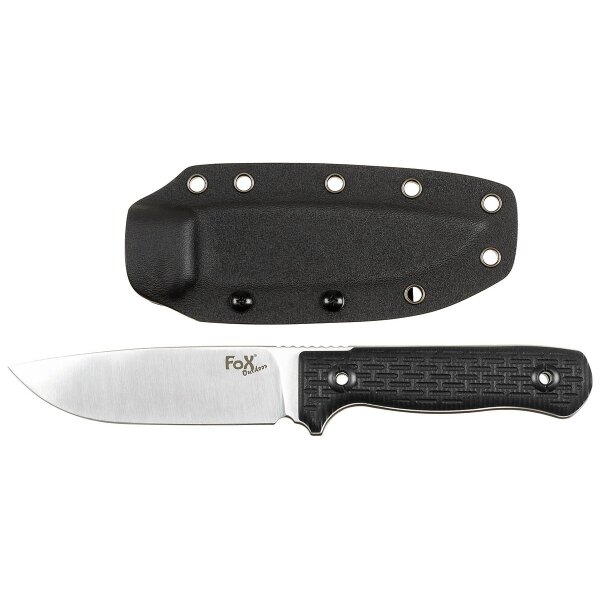 Fox Outdoor Messer Bushcraft 3Cr13 Stahl G10 Griff Kydexscheide 5,5 mm Stärke