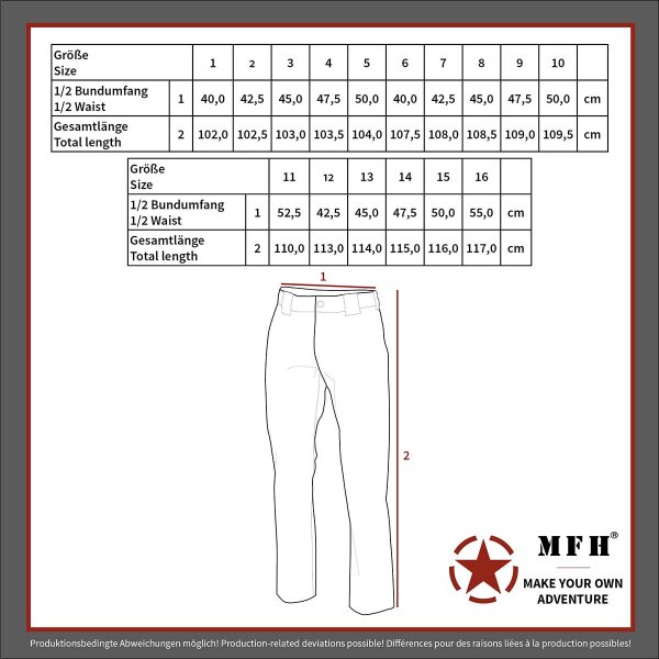 MFH US Kampfhose BDU schwarz Feldhose XXXL US Army Hose Größe 16