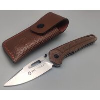 K25 Caramel Micarta Folder Taschenmesser 7Cr17MoV Stahl