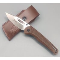 K25 Caramel Micarta Folder Taschenmesser 7Cr17MoV Stahl