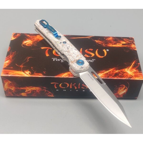 Tokisu Glacial Mikarta Taschenmesser 7Cr17MoV Stahl