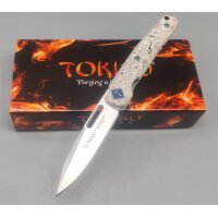 Tokisu Glacial Mikarta Taschenmesser 7Cr17MoV Stahl