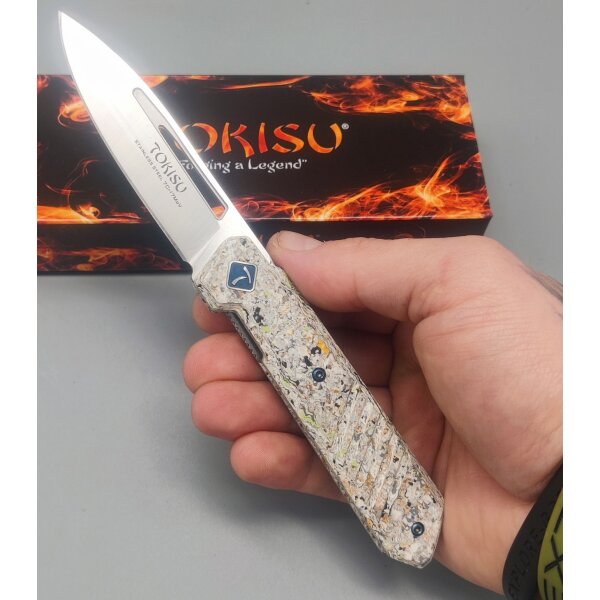 Tokisu Glacial Mikarta II Taschenmesser 7Cr17MoV Stahl