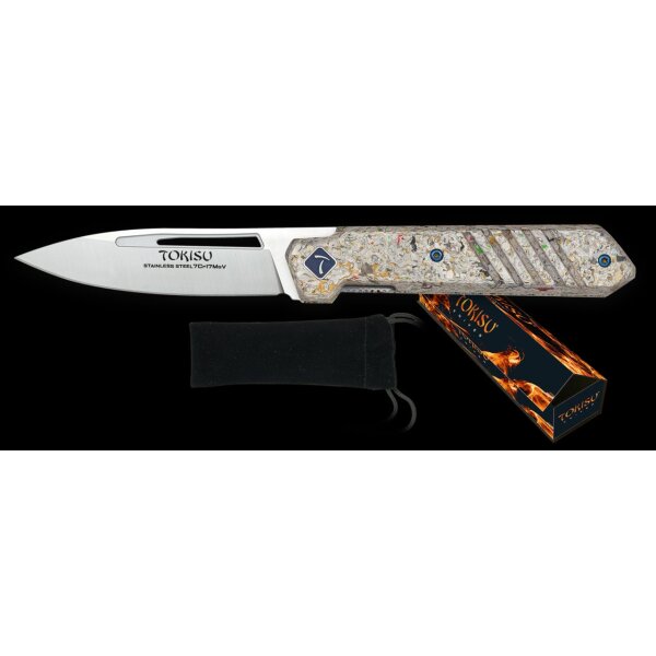 Tokisu Glacial Mikarta II Taschenmesser 7Cr17MoV Stahl
